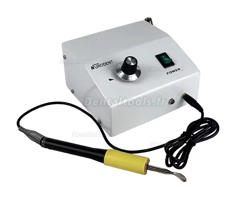 Nurodent S-1103 couteau &eacute;lectrique &agrave; cire dentaire 9W avec pi&egrave;ce &agrave; main unique